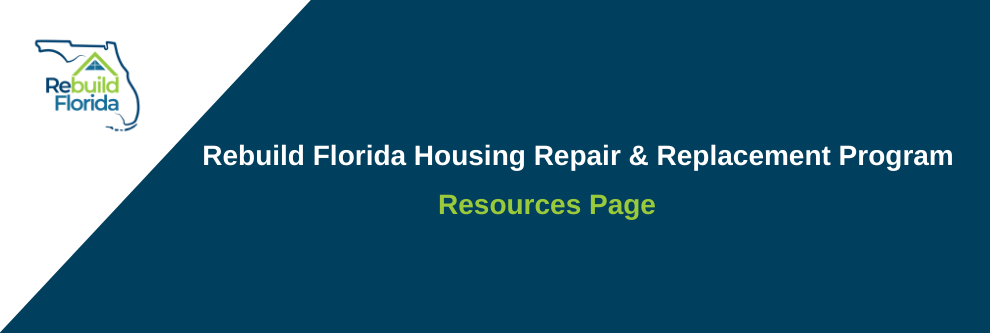 Rebuild Florida Housing Repair and Replacement Program